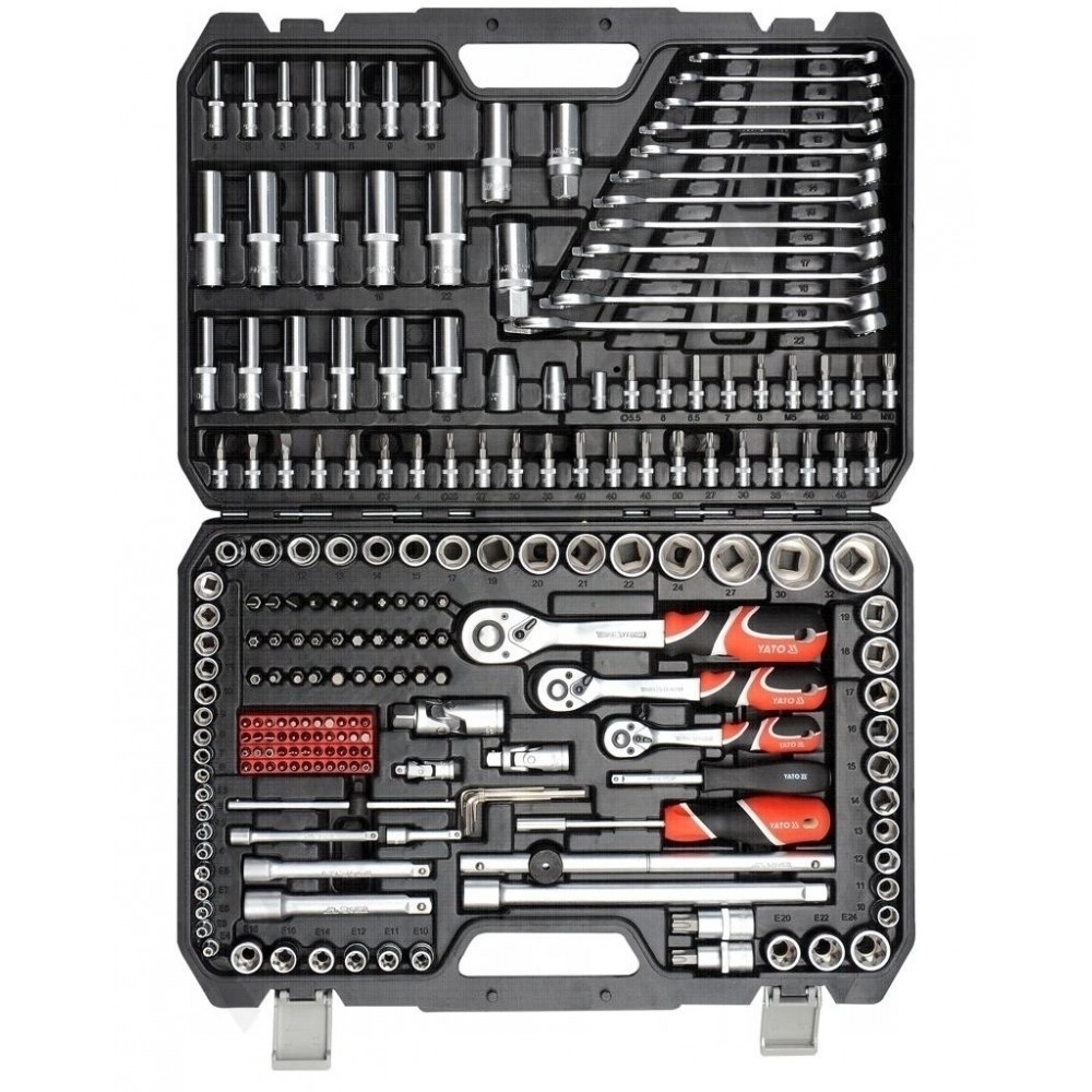 Набор инструментов - 216 предметов 1/4", 3/8", 1/2"  KT-38841 (СД Х)