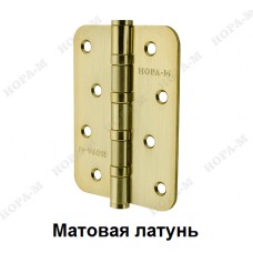 Петля сталь универсальная 4-4BB FHP R10 SB 100х75х2,5 с закругленными углами (мат.латунь)ХХХ