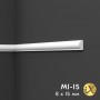 Плинтус потолочный молдинг ударопрочный IX XPS MI15 (15* 8 мм)