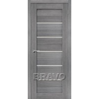 Полотно дверное ЭКО Браво-22 200*80 Grey Меlinga Magic Fog