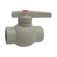 ППР Кран шаровый 40 серый полнопроходной (16/4) 10144040Г