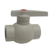 ППР Кран шаровый 40 серый полнопроходной (16/4) 10144040Г