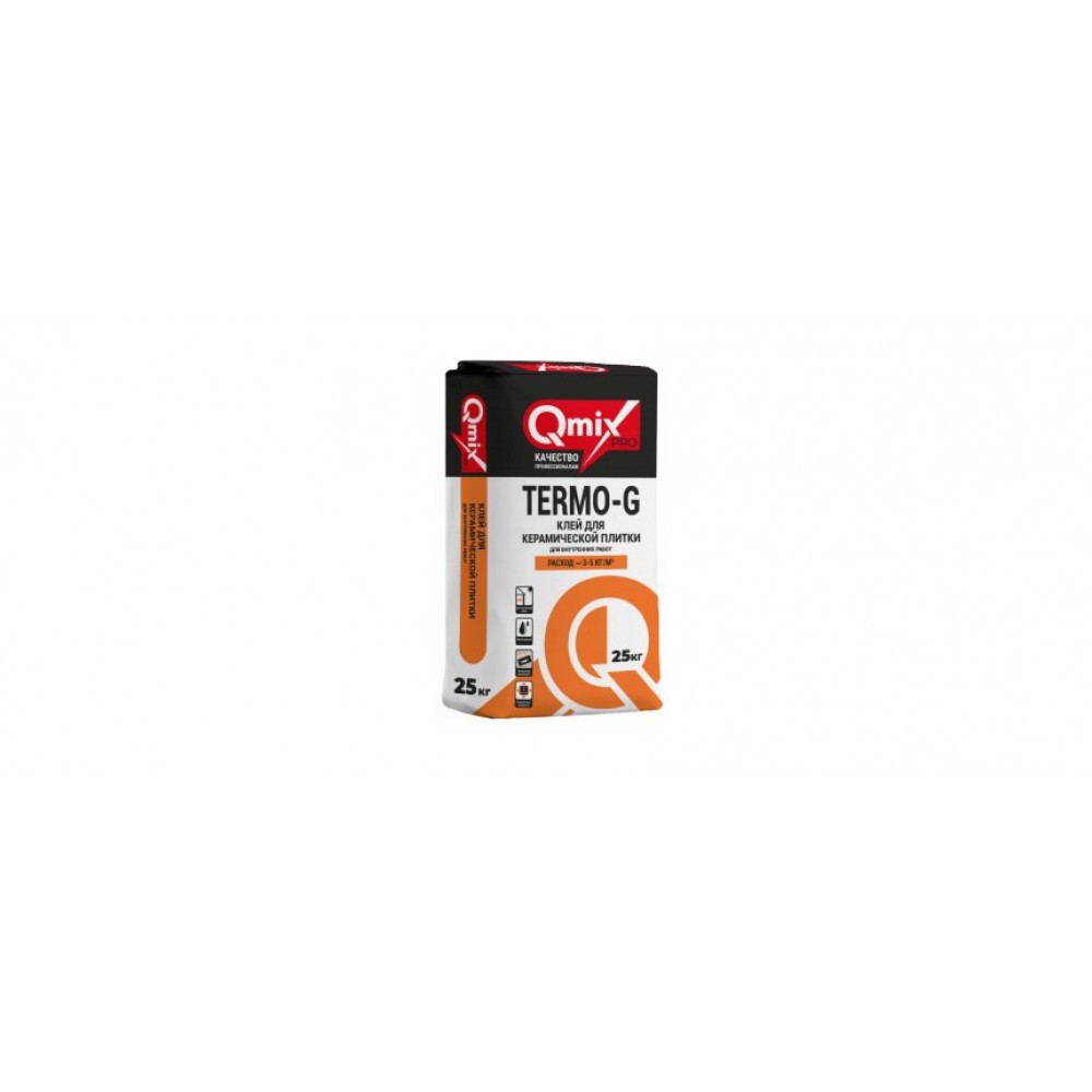Клей для плитки Qmix Termo-G  мешок 25кг 48 м/пал ХХХХХХ