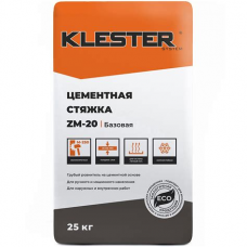 Раствор для пола KLESTER ZM-20  мешок 25 кг 42м/пал АКЦИЯ