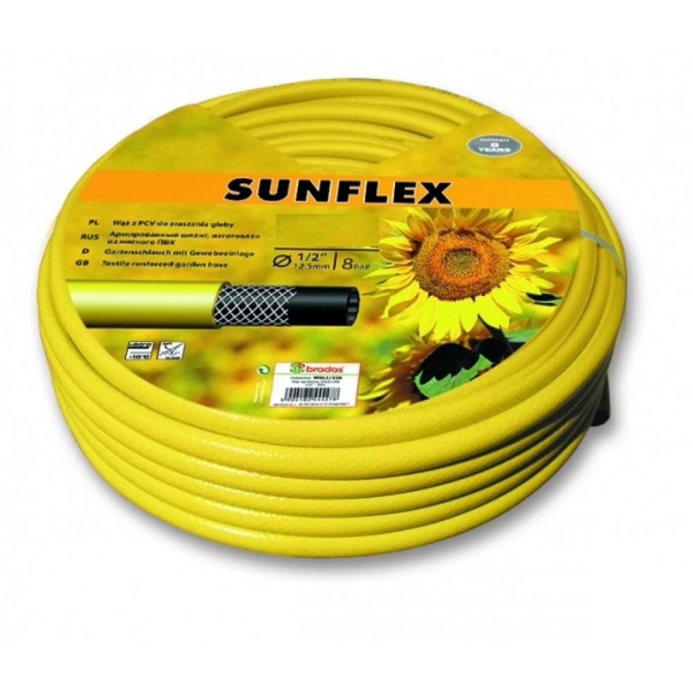 Шланг поливочный  3/4" 50м желтый SUNFLEX 