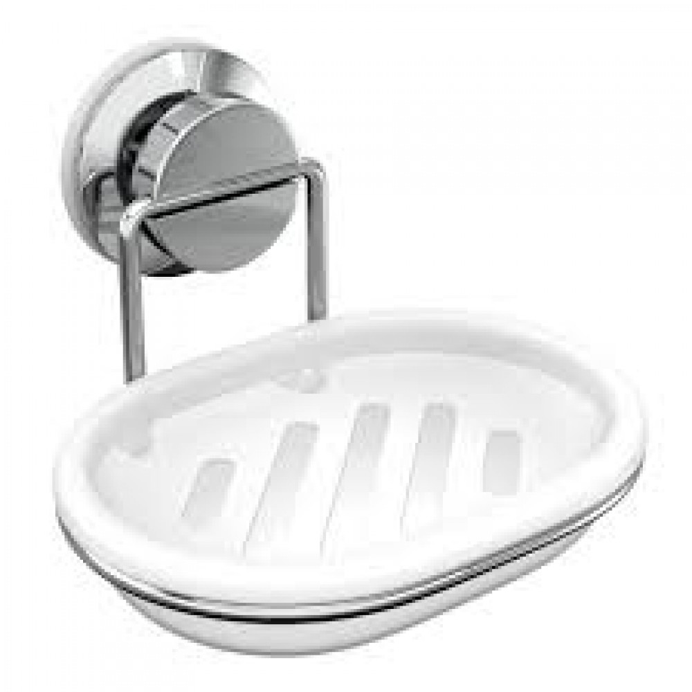 Мыльница для ванной FORA  ATLANT вакуумная присоска хром A036