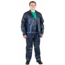 Костюм Автомойщик мужской т.синий/василек р.52-54 рост5/6 (КОС750) ХХХ АКЦИЯ 20%