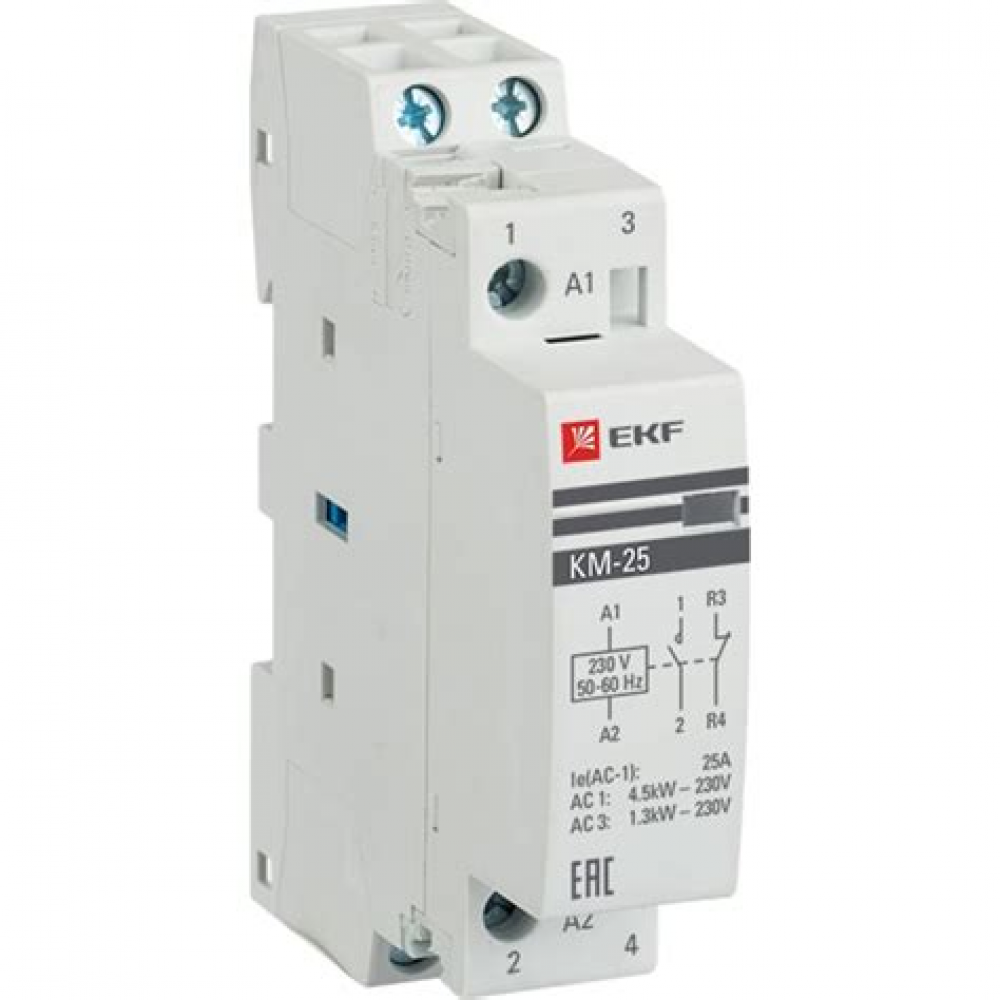 Контактор модульный КМ25А NO+NC 1mod