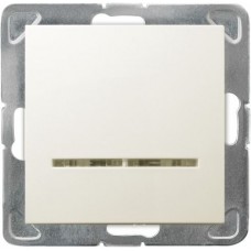 Выключатель LP-  1YS/M/27 1001 1 кл. c подсветкой (без рамки)