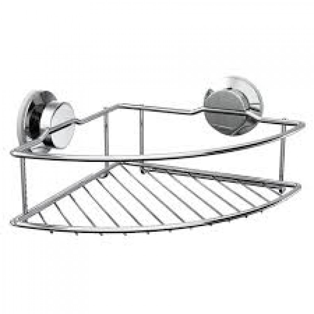 Полка для ванной угловая FORA ATLANT вакуумная присоска хром A035 Полка для ванной угловая FORA ATLANT вакуумная присоска хром A035