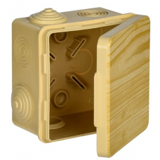 Коробка распред. о/п, 80х80х50мм сосна IP54