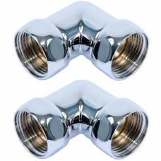 Соединение для полотенцесушителя угловое 1"х1/2" гайка-гайка Соединение для полотенцесушителя угловое 1"х1/2" гайка-гайка