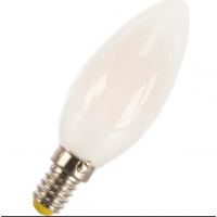 Лампа В35 свечка матовая Е-14 60W