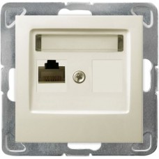Розетка GPK-1Y/К/M/27 1034 компьют.одинарная  (без рамки) АКЦИЯ 50%