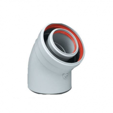 Колено 45 гр коаксиальное 