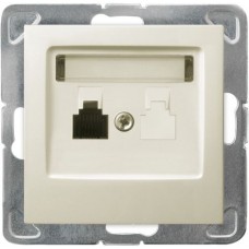 Розетка GPT-1Y/M/27 1032 телефонная  (без рамки) АКЦИЯ 50%