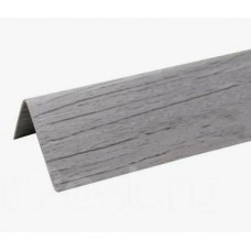 Угол ПВХ 40*40 мм 2,7м 112 с тиснением Rico Moulding текстурный (ясень серый)