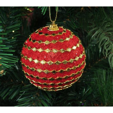 Шар новогодний с подсветкой 8см 201-1077/1078/1079/1080/1081/1082 