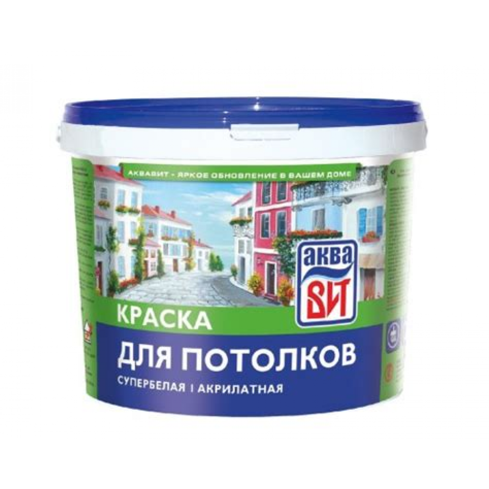 Водоэмаль для потолков АкваВИТ ВАК-5 супербелая 20,0кг 38155