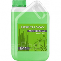 Антифриз зеленый  (-40С), 5кг G11 NORTH WAY 