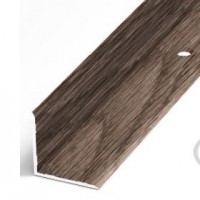 Профиль алюминиевый Д 6 (1,8м) дуб темный 091