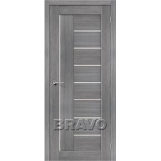 Полотно дверное ЭКО Браво-29 200*90 Grey Меlinga Magic Fog