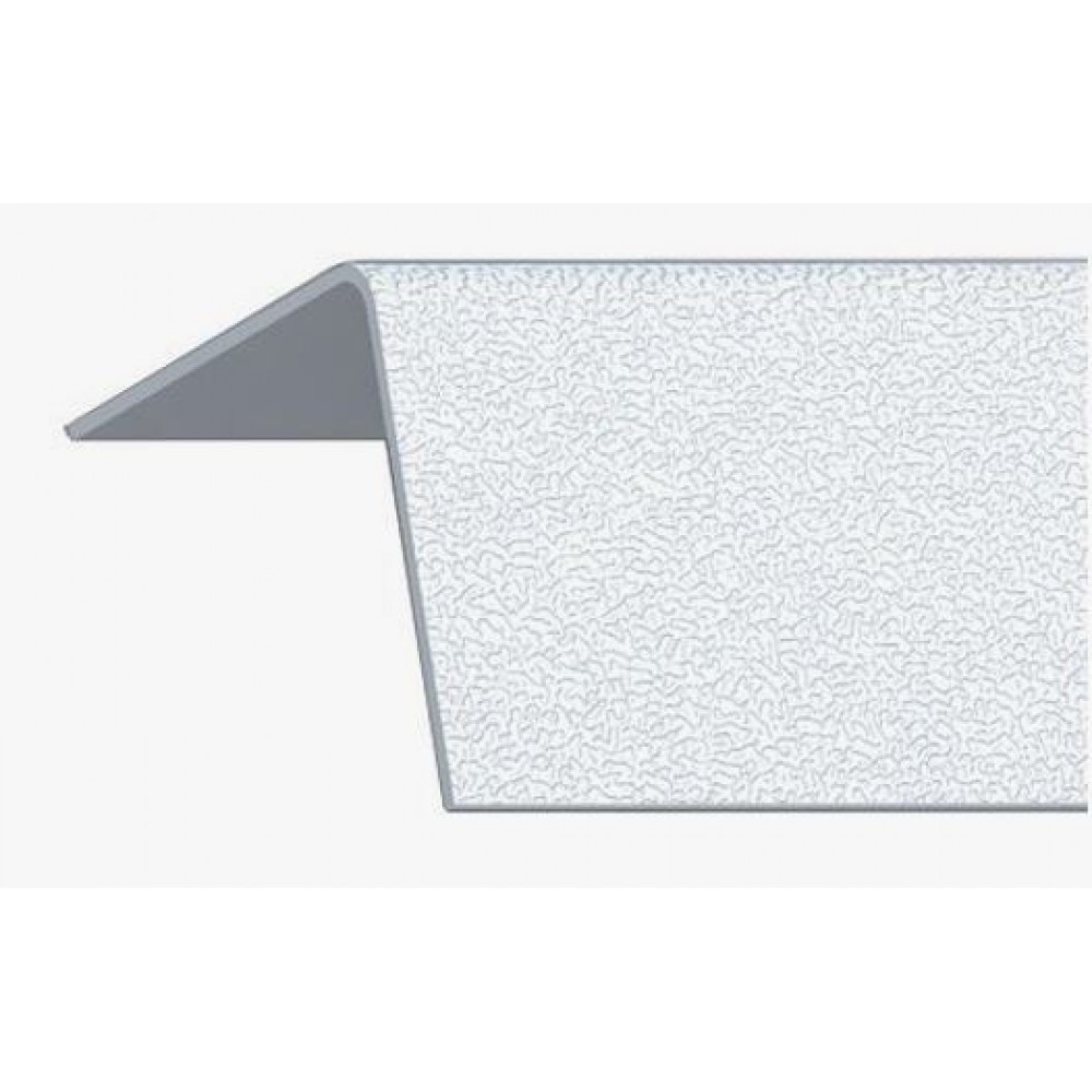 Угол ПВХ 20*20 мм 2,7м 110 с тиснением Rico Moulding однотонный (белый)