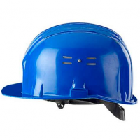 Каска защитная синяя Лидер КАС412