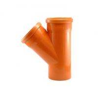 Тройник 110* 110 45 канализационный наружный 