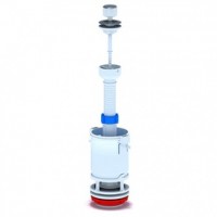 Колонка спускная шток ручка белая  WC-7040/КВ-5.1