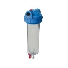 Корпус фильтра со сливным краном 10" (1/2") (вентиль,ключ,кронштейн) FHPR12-3V ХХХ