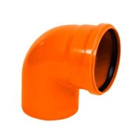 Колено 160*87 канализационное наружное