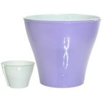 Кашпо Афина со вставкой сирень 1л Д-14см 613-549