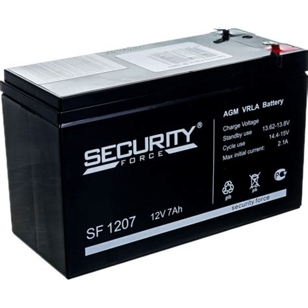 Батарея аккумуляторная 12В 7.0 A/h  SF-1207