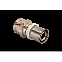 Соединитель пресс с переходом нар.р.16х1/2" VALTEC АКЦИЯ 20%