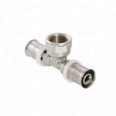 Тройник пресс с переходом на вн. р. 16х1/2"х16 VALTEC АКЦИЯ 30%