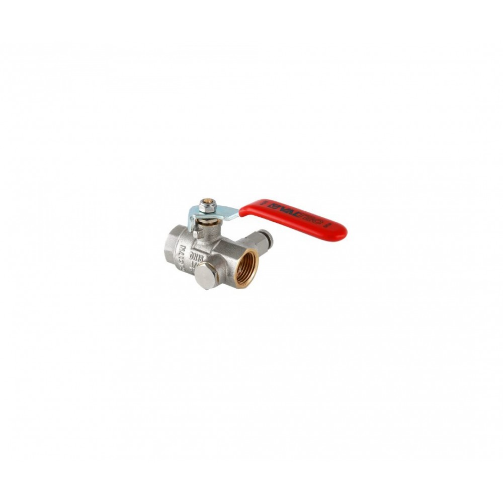 Кран шар. с дренажом и воздухоотводчиком 1/2" вн.вн. VALTEC