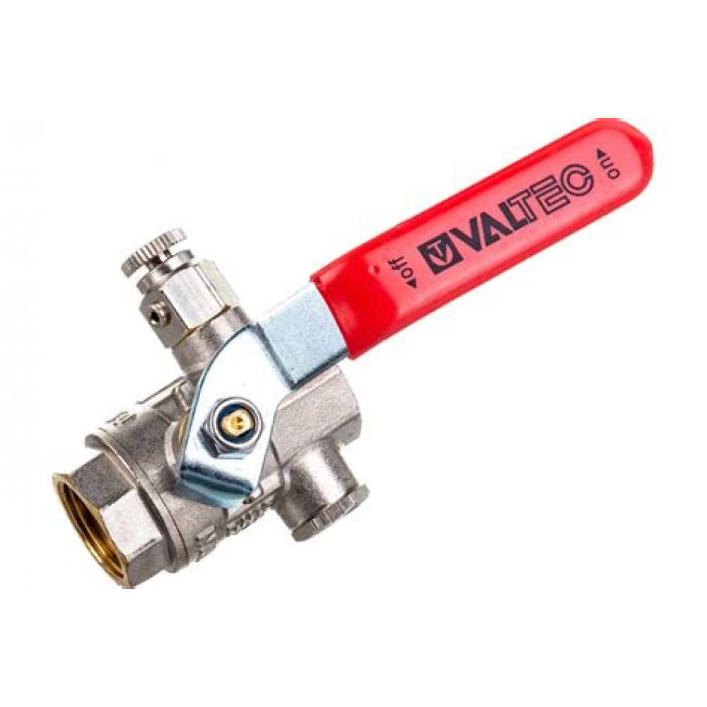 Кран шар. с дренажом и воздухоотводчиком 1/2" вн.вн. VALTEC