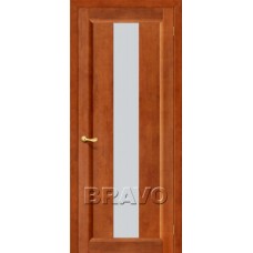 Полотно дверное М Вега-18 Т-31 200*70 Темный Орех (стекло) АКЦИЯ 50%