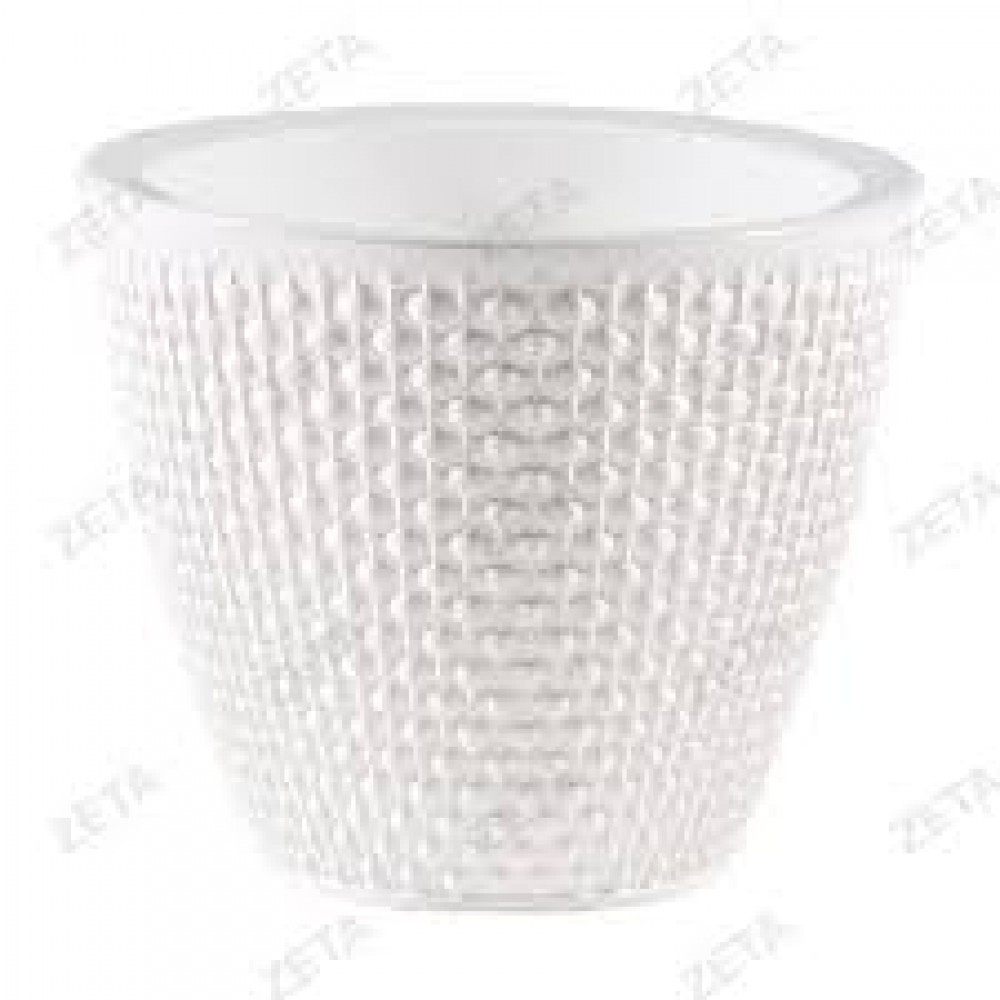 Кашпо Ротанг 2,25л Белый КШ-7942 Кашпо Ротанг 2,25л Белый КШ-7942