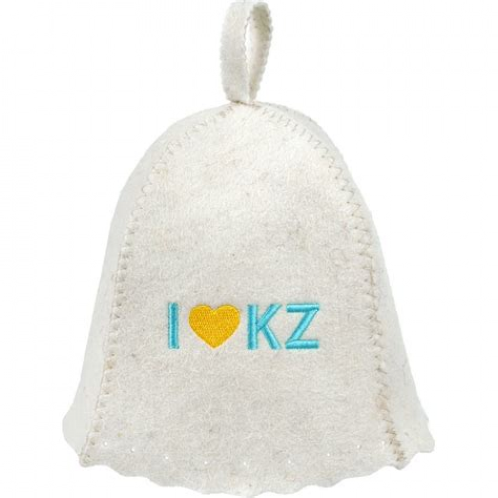 Шапка I love KZ войлок