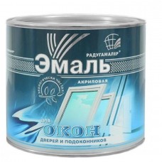 Эмаль акриловая для окон, дверей и подоконников  Радуга Белая 1,9 кг
