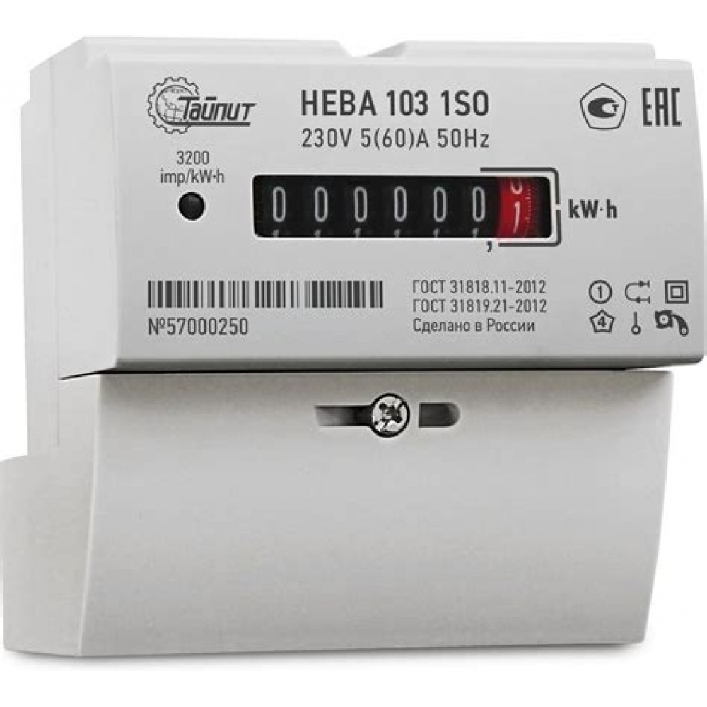 Счетчик эл. Нева 103, 5-60(60)А,220В, 1SO, МОУ