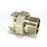 Соединение разборное латунь прямое  3/4" вн.-нар. 02590