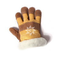 Перчатки спилковые комбинированные Ангара утепленные ПСК6/РТ2111