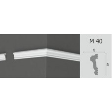 Плинтус потолочный молдинг М 40 (40*15мм) полимер