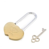 Замок навесной Аллюр сувенирный Сердечко латунь блистер 2кл. (1645)