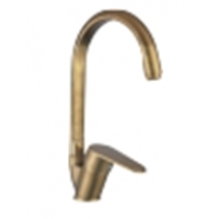 Смеситель для кухни POTATO силумин высокий излив золото P5109-2G 