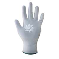 Перчатки нейлоновые с полиуретановым покрытием ладони белые ПН14/3 р.9