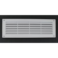 Решетка пластиковая 130*370 белая, вентил. радиаторная (3829)